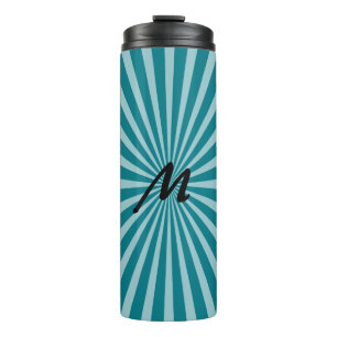 Retro Rays white transparent + your idea Thermal Tumbler