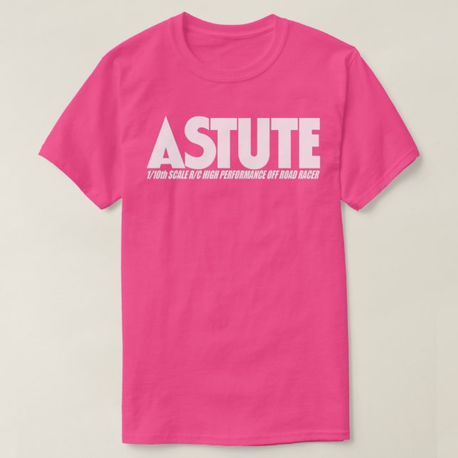Retro RC Tamiya Astute White  T-Shirt (Design Front)