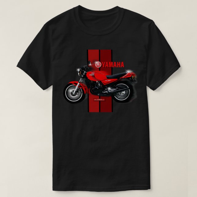 Retro RD 350 LC 2 Stroke Motorcycle T-Shirt (Design Front)
