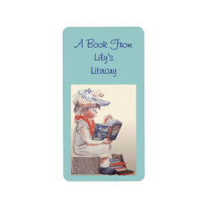 Retro Readers Bookplates Labels Bookplate Label