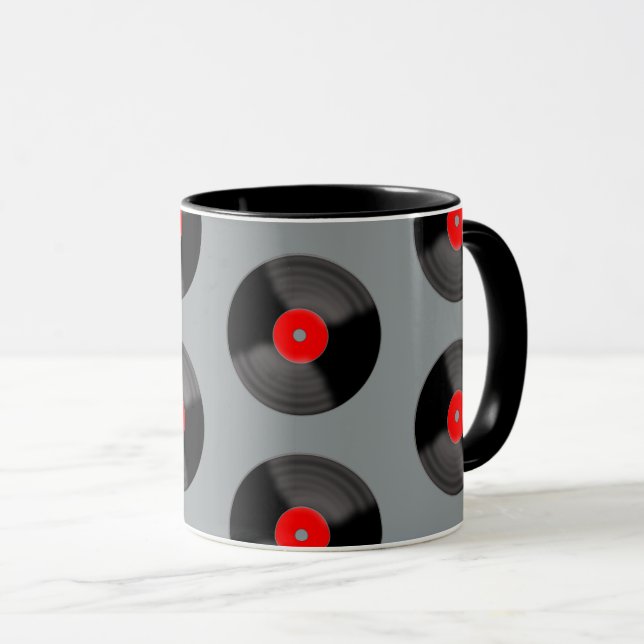  Retro Record Coffee Mug (Front Right)