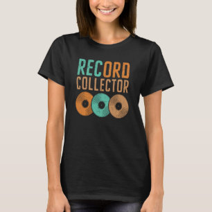 Retro Record Collector Music Vinyl Record Player T-Shirt
