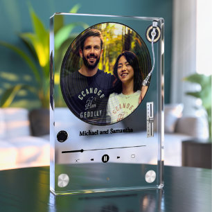 Retro Record Music Themed Add Your Own Photo Block