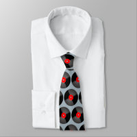 Retro Record Neck Tie