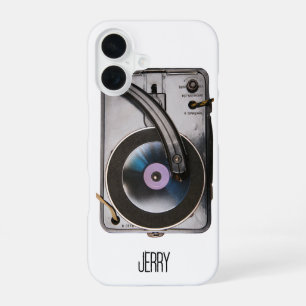 Retro Record Player Vintage Vinyl Lover's iPhone 16 Case