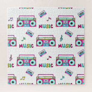 Retro Recorder Tape Seamless Jigsaw Puzzle