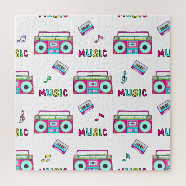Retro Recorder Tape Seamless Jigsaw Puzzle (Vertical)