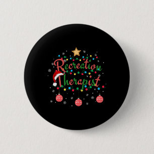 Retro Recreation Therapist Christmas Recreational 6 Cm Round Badge