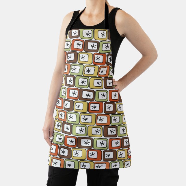 Retro Rectangles with Starbursts  Apron (Insitu)