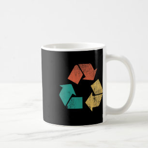Retro Recycle Logo Protect Nature Earth Day Men Wo Coffee Mug