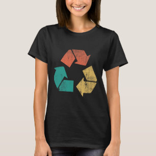 Retro Recycle Logo Protect Nature Earth Day Men Wo T-Shirt