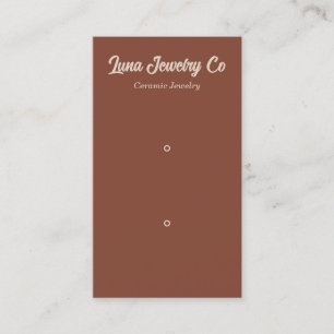Retro Red 2 Pin Jewellery Business Card