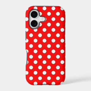 Retro Red and White Polka Dots iPhone 5s Case