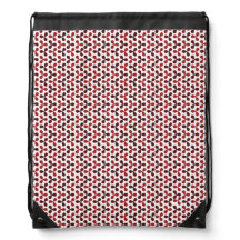 Retro red and wine propeller pattern