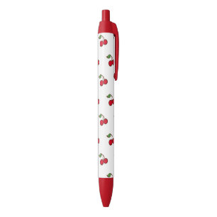 Retro Red Cherry Writing Pens