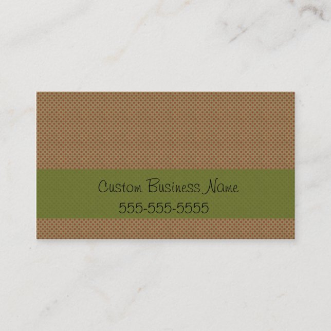 RETRO RED DOTS BUSINESS CARD (Front)