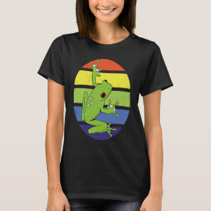 Retro Red Eyed Tree Frog T-Shirt