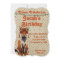 Retro Red Fox Birthday Invitation