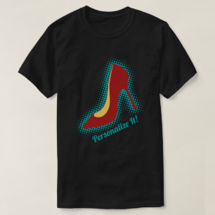 Retro Red High Heel Shoe T-Shirt