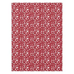 Retro Red Kitchen Tablecloth