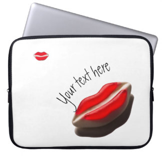 Retro Red Lips Laptop Sleeve