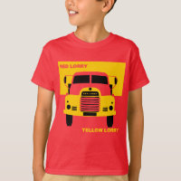 Retro Red Lorry Yellow Lorry T-shirt