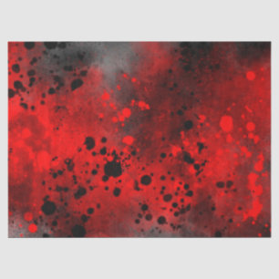 Retro Red Paint Splatter Tissue Paper