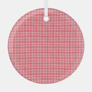 Retro red plaid tartan: seamless pattern. glass tree decoration