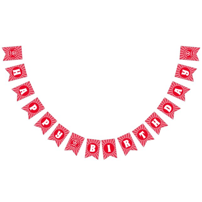 Retro Red Queen Of Hearts Birthday Bunting (All)