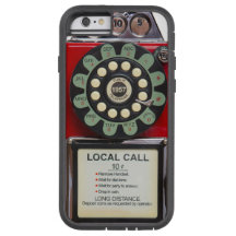 Retro Red Toughie iphone Cover