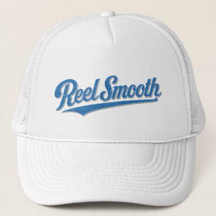 Retro Reel Smooth Fisherman Salty Fishing Fish Trucker Hat