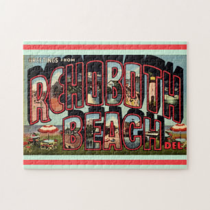 Retro Rehoboth Beach 11x14 Jigsaw Puzzle