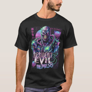 Retro Resident Evil Survival Horror Nemesis PS Sty T-Shirt