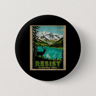 Retro Resist Alt Us National Park Nps Service 6 Cm Round Badge