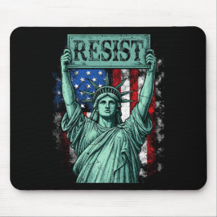 Retro Resist Not My President Anti-trump  Mouse Mat