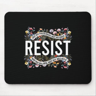 Retro Resist Not My President  Mouse Mat