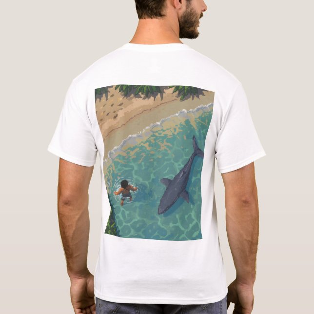 Retro Respawn: Stardew Valley Style 8 Bit Video Ga T-Shirt (Back)