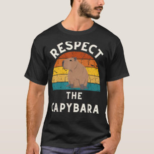 Retro Respect The Capybara Rodent Lover Capibara A T-Shirt