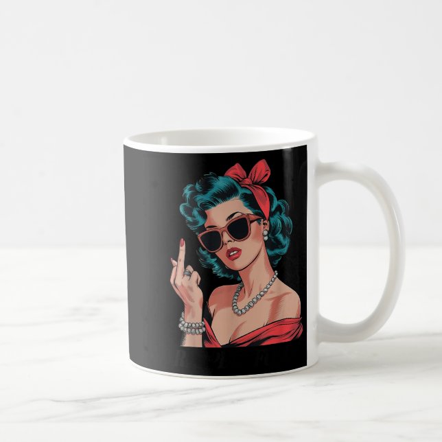 Retro Respectfully Funny N Up Girl Sy Style  Coffee Mug (Right)