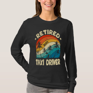 Retro Retired Taxi Driver Vintage Retirement Worke T-Shirt