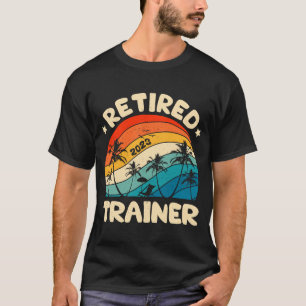 Retro Retired Trainer Vintage Retirement Worked T-Shirt