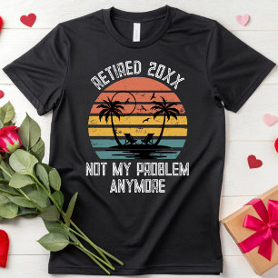 Retro Retirement Party Men Women Retired 2025 T-Shirt