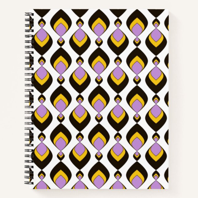 Retro, retro ornament notebook (Front)