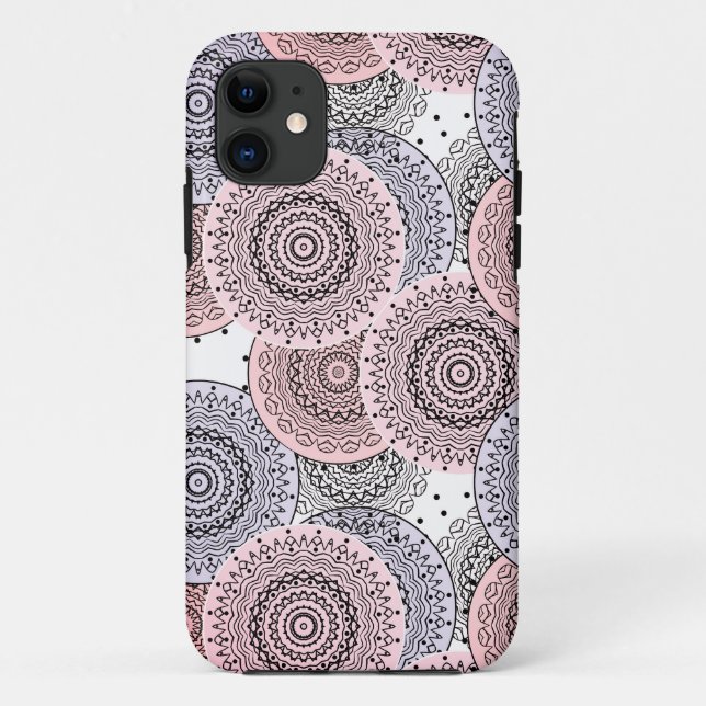 Retro, retro pattern, beige , grey  elegant Case-Mate iPhone case (Back)
