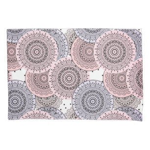 Retro, retro pattern, beige , grey elegant pillowcase