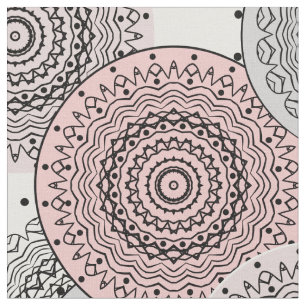 Retro, retro pattern, blue and pink, elegant fabric