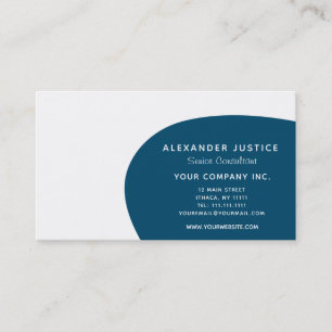 Retro Reversible Custom Colour Mid-Century Modern Business Card