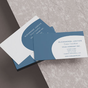 Retro Reversible Dark Green Mid-Century Modern Business Card