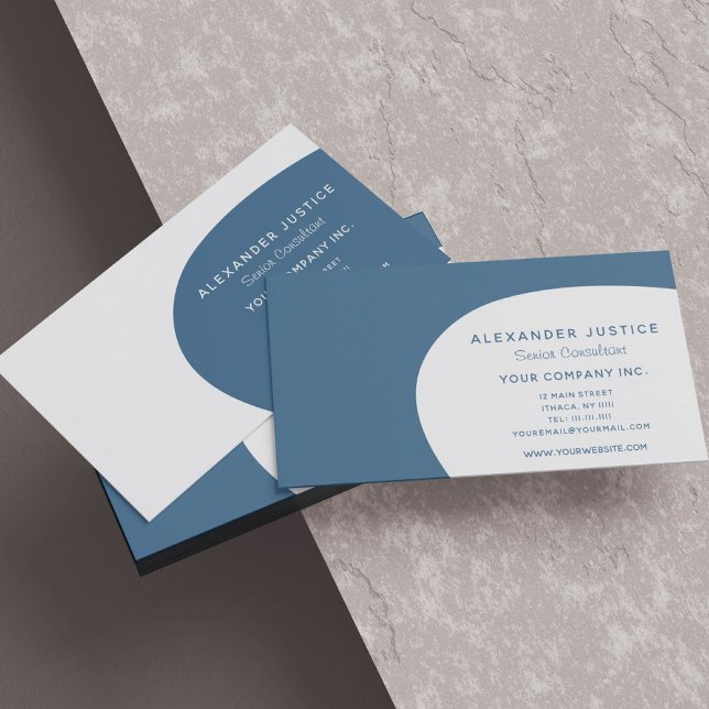 Retro Reversible Dark Green Mid-Century Modern Business Card (Creator Uploaded)