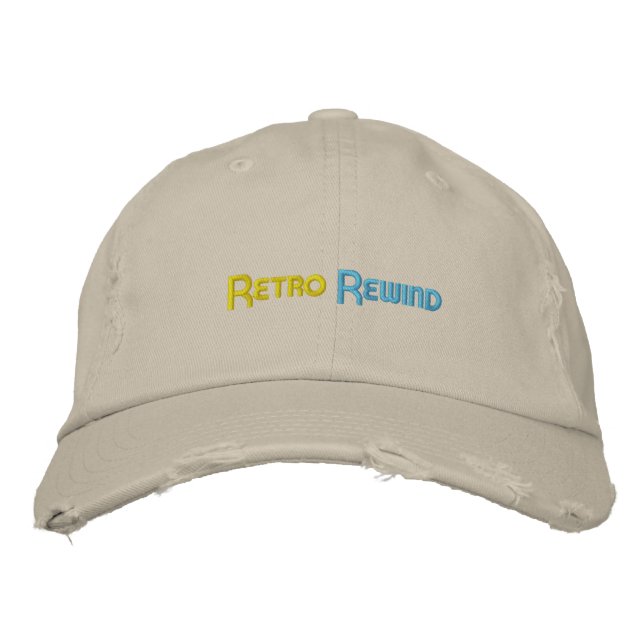 Retro Rewind Distressed style Hat (Front)